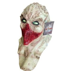 Halloween DEADLY SILENCE Adult Deluxe Mask Neck Extension Ghoulish Productions